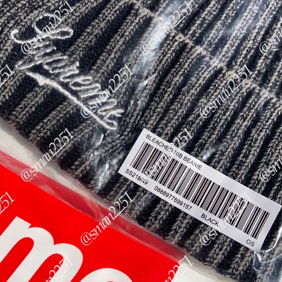 ๐HP๐๐ Supreme Bleached Rib Beanie SEALED! - Picture 5 of 8